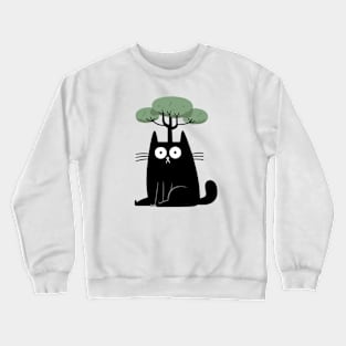 Cat Tree Head Crewneck Sweatshirt